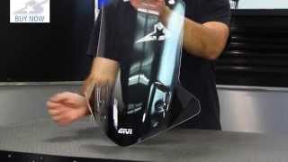 Givi Spoiler Windscreen with Install  Motorcycle Superstore [upl. by Lindgren]