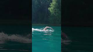 Somooth and relaxed openwater freestyle swimming in slowmotion 🏊‍♂️ outdoorswimming swimming [upl. by Mignonne258]