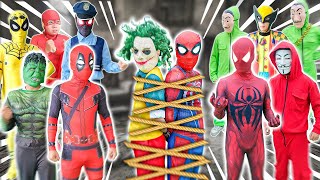 GOOD Or BAD SpiderMan RED SpiderMan amp JOKER Catch NEW BAD HERO Action Real Life  Movie  p19 [upl. by Ahsirek760]