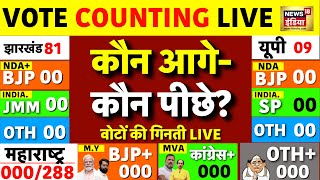 🟢Counting of Votes Live Maharashtra  Jharkhand Election Results Live  UP BY Election Results [upl. by Hermy]