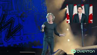 Mick Jaggers Trudeau Remark Sparks StadiumWide Booing at Rolling Stones Concert [upl. by Urbanus742]