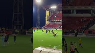 Mansfield Town FC Fans Go wild After after Going Top of league 1 against barnsley Fc barnsleyfc [upl. by Castorina]