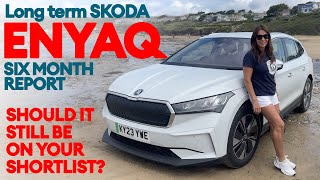 SKODA ENYAQ Six month farewell report Still the perfect family car  Electrifyingcom [upl. by Giuliana925]