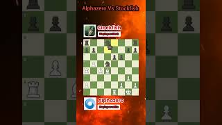 Alphazero Vs Stockfish  epic Chess game checkmate stockfish alphazero shortsvideo [upl. by Arin]