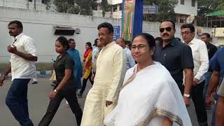 Mamata Banerjee at Chhath Puja live from Ganga ghats [upl. by Aknahs842]