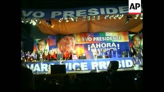 Rally by main leftwing candidate Evo Morales [upl. by Mcevoy696]