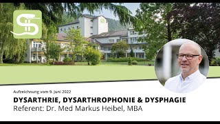 Dysarthrie Dysarthrophonie amp Dysphagie [upl. by Nnayar]