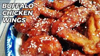 BUFFALO CHICKEN WINGS I CRISPY and SPICY CHICKEN RECIPE [upl. by Nodyl]