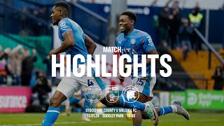 Stockport County Vs Walsall FC  Match Highlights  130124 [upl. by Ailegra]