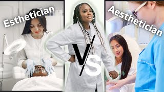 Aesthetician vs Esthetician  Explained [upl. by Aramen]