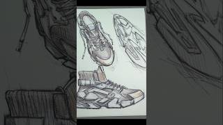 How to draw Sneaker sneakers shoes design drawing shorts [upl. by Acilegna]