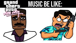 GTA VICE CITY Radio Stations Be Like [upl. by Harbard]