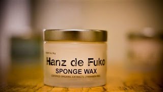 Hanz de Fuko Sponge Wax product review  Mens HairstyleHair tutorial [upl. by Elyak]