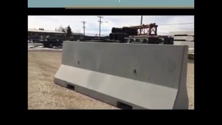 Lafarge Precast Edmonton Concrete New Jersey Barrier [upl. by Essie]