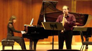 C Neidich clarinet M Gorokholinsky piano  G Faure Romance Op 28 [upl. by Annaihr]