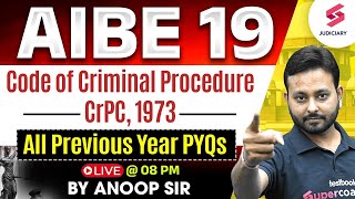 AIBE 19 Exam  Code of Criminal Procedure 1973  CrPC  AIBE 19 Previous Year Questions  Anoop Sir [upl. by Nadnerb]