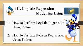 11 Logistic Regression Modelling [upl. by Aener]