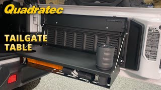 Quadratec Tailgate Table Review amp Install for 20072018 Jeep Wrangler JK and 2018 Wrangler JL [upl. by Ellinger]