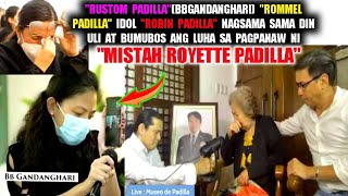 Idol RobinRommel at Rustom Padilla nagsama sama at bumuhos ang luha Sa Pagpanaw niquotRoyette Padillaquot [upl. by Aehsat]