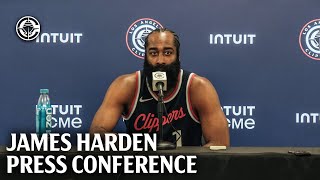 James Harden  Media Day 2024 Press Conference 🎙  LA Clippers [upl. by Releehw724]