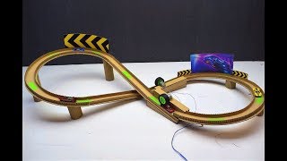 DIY HOT Wheels Amazing Race Launcher [upl. by Navak]