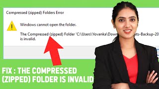 Fixed  The Compressed Zipped Folder Is Invalid Error  100 Worked [upl. by Matelda]