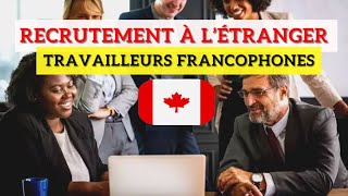 NOUVEAU PROGRAMME pour travailler au Canada HORS QUEBEC en tant que francophone [upl. by Notserp]