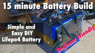 Build a 12v lifepo4 battery in 15 minutes Complete beginner friendly steps to create a battery [upl. by Cobb491]