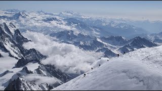 Skiing the 15778ft Mont Blanc [upl. by Kanal141]