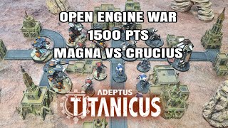 An Adeptus Titanicus Battle Report  Open Engine War  Magna vs Crucius 1500 pts [upl. by Small]