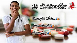 ✔10 correctos para la ADMINISTRACIÓN DE MEDICAMENTOS ENFERMERIA✨ [upl. by Eiloj]