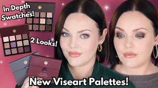 Viseart Violette Vespertine amp Cashmerie Charmeuse Palettes Swatches 2 Looks amp Honest Review [upl. by Kowal]