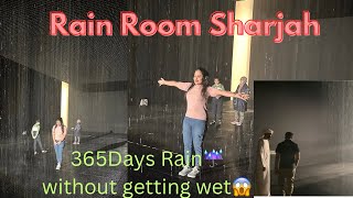 Rain Room Sharjah365 Days Raining😳☔️💧Without Getting Wet😱 DUBAI🇦🇪 [upl. by Avalsorim359]