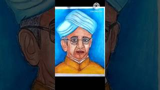 sarvepalli radhakrishnan drawingteachersday art shortvideo [upl. by Rouvin333]