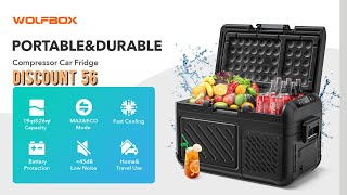 WOLFBOX 18L 25L Car Refrigerator Portable Compressor Fridge Freezer Cooler 12V24V for RV Travelling [upl. by Lev64]