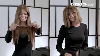 TUTORIAL cómo colocar el flequillo cortina de clip Brigitte [upl. by Sprague]