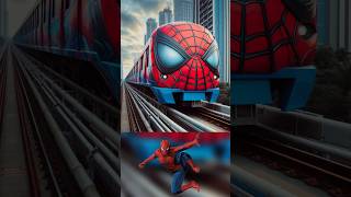 Spider man But Train🚂🔥💯Marvel amp Dc All Characters shorts Video marvel spiderman ironman [upl. by Coppins316]