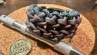 Paracord Lizard Skin Macrame Bracelet [upl. by Wearing]