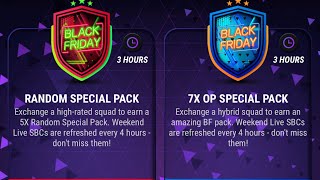 MADFUT 24 live Black Friday sbc random special pack  7x op special pack  easy coins [upl. by Urbai]