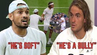 Kyrgios amp Tsitsipas Wimbledon BEEF Explained  Why Nick and Stefanos are BOTH Wrong [upl. by Garvin]