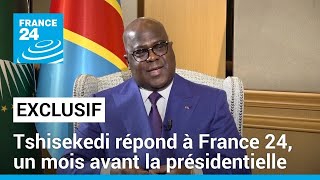 Félix Tshisekedi  quotJe nai aucune leçon à recevoir de Moïse Katumbiquot • FRANCE 24 [upl. by Elburt]