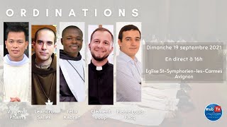 Ordinations diaconales et sacerdotale 2021 [upl. by Granniah971]