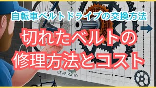 自転車ベルトドライブの交換方法と切れたベルトのコストを紹介 [upl. by Restivo]