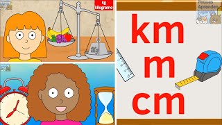 Materia masa volumen y unidades de medida kg g m cm l ml y de tiempo Peques Aprenden Jugando [upl. by Suirtemid]