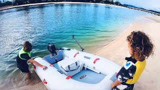 New Sail Boat Dingy Test Run While We Wait For Mackerel [upl. by Aronek607]