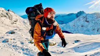 SNOWDONIA SOLO WILD CAMP IN FULL WINTER CONDITIONS ⚠️❄️ [upl. by Antoinetta174]