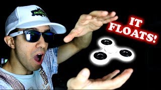 HOW TO MAKE FIDGET SPINNERS FLOAT EASY DIY MAGIC TRICK WITH A HAND SPINNER [upl. by Parrie]