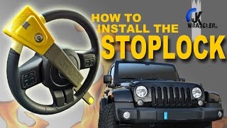 Jeep Wrangler JK  How to install the Stoplock Lenkradsperre [upl. by Reid]