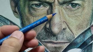 Hyperrealism using Colored Pencil Drawing Tutorial in RealTime Polychromos [upl. by Demah480]