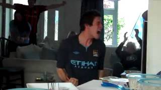 Man City v QPR Aguero Winning Goal Reaction Premier League Champions 2012 [upl. by Ettenajna]